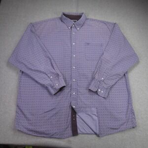 Panhandle Slim Shirt Mens XXL Purple Floral LS Button‎ Down Western Cowboy